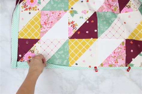 Easy Half Square Triangles Baby Quilt Sewing Tutorial With Images