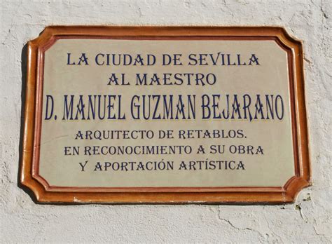 Sevilla Daily Photo Homenaje A Manuel Guzmán Bejarano