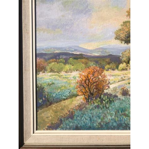 Early 20th Century Antique Framed Impressionist Pastel Landscape Tree