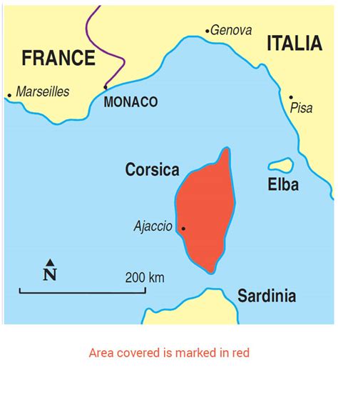 Corsica World Map
