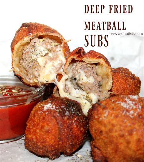 ~deep Fried Meatball Subs Oh Bite It