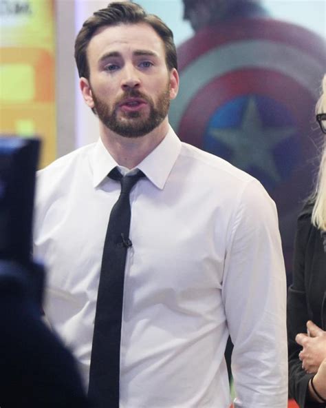 Chris Evans On The Set Of Good Morning America On March 31 2014