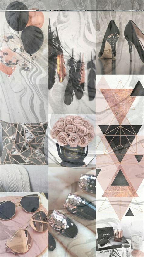 Wallpapers — Rose Gold Collage With Images Rose