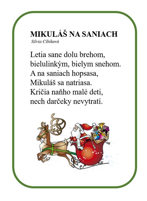 Mikuláš Na Saniach Natale
