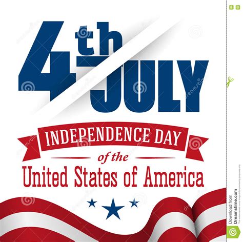 American Independence Day Design Fourth Of July Patriotic Banner