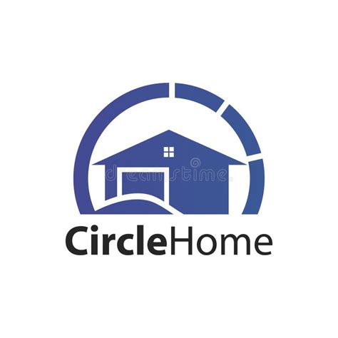 Circle Building Apartment Symbol Icon Logo Template Element Vector