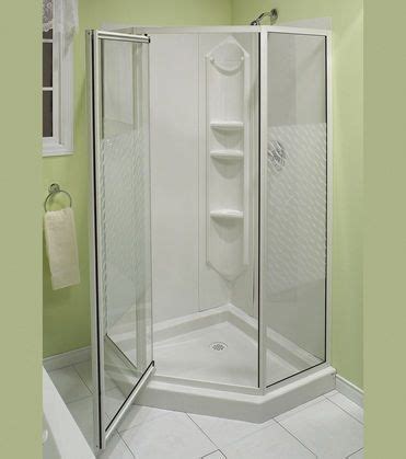 Shower stalls are available in a range of shapes and sizes. One Piece Corner Shower Stalls | 38" Himalaya Corner ...