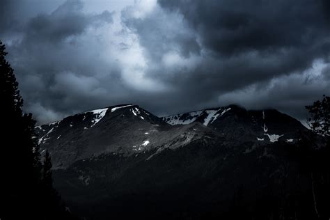 1280x720 Wallpaper White And Gray Mountain Under Cloudy Sky During
