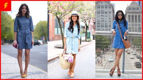 Learn What Shoes To Wear With Denim Dresses To Style A Denim Dress