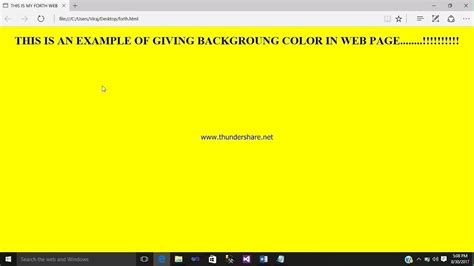 That background color can be only seen before a pano image will be loaded or when using partial panos / flat images that are not covering the full view. HOW TO USE BGCOLOR TAG IN HTML - YouTube