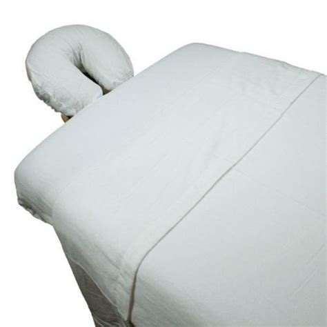 3 piece flannel massage sheet set by body linen white super soft and durable 100 cotton double