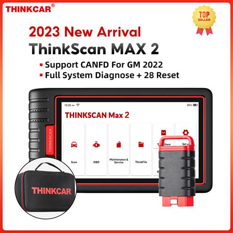 thinkcar thinkscan max 2 diagnostic tools full system support canfd 28 reset ecu coding life