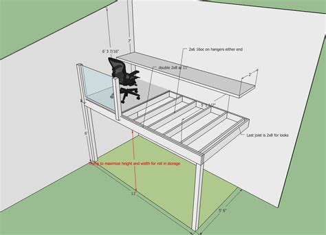 Safety Can I Build 11 X 55 Loft With 2x2x8 Beam And