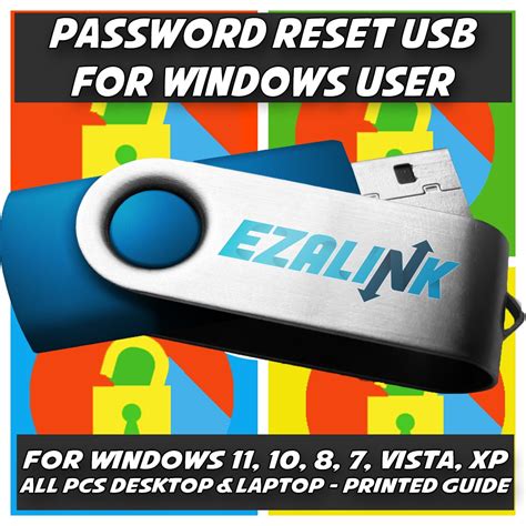 Password Reset Recovery Usb Flash Drive For Windows Pc Computer Unlock