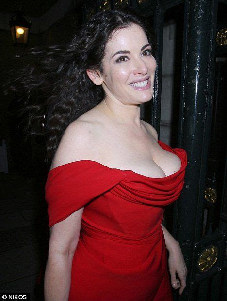 on a plate nigella lawson displayed her ample curves as she attended a charity party in london