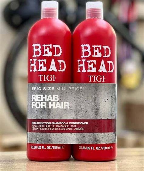 Dầu gội tigi đỏ tigi bed head cặp gội xả 750ml x2 chai phục hồi tóc hư