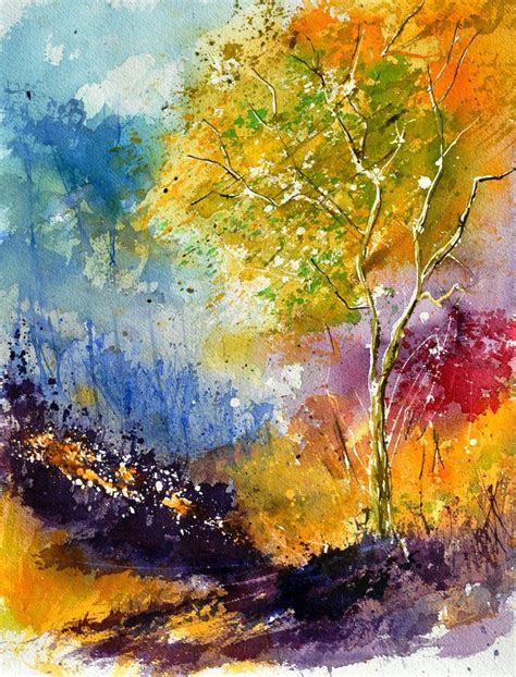 Vibrant Watercolor Abstract Canvas Painting Painting Art