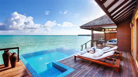 Malediven Deluxe Wasser Villa Luxus Pool Villa Malediven