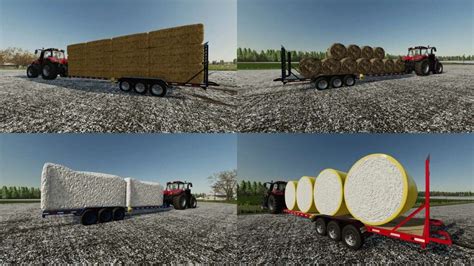 30 Flatbed Autoloading Trailer Pack V10 Fs22 Farming Simulator 22