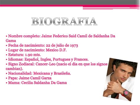 Estudió actuación en el centro teatral de la unam y se inició como actor en la televisión en 1973 en el programa infantil plaza sésamo. Jaime Camil1