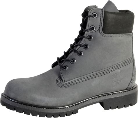 Mens Timberland 6 Inch Premium Dark Grey Waterproof Nubuck Ankle Boots Uk Shoes And Bags