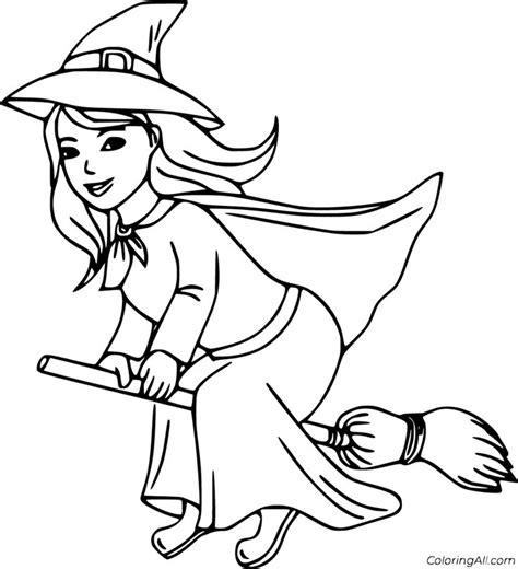 75 Free Printable Witch Coloring Pages In Vector Format Easy To Print