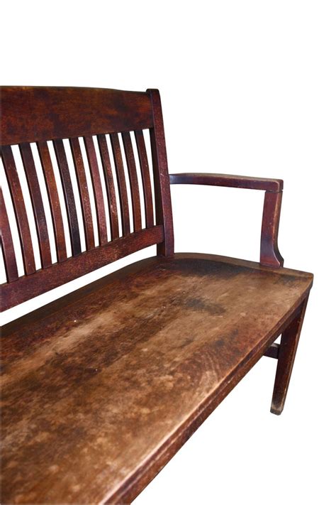 Square Back Courtroom Bench At 1stdibs