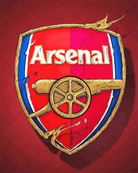 Arsenal Club Logo Paint By Numbers Canvas Paint By Numbers