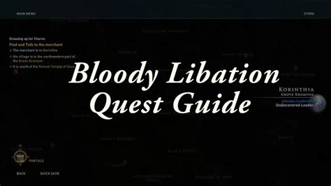 Assassin S Creed Odyssey Bloody Libation Quest Guide PS YouTube