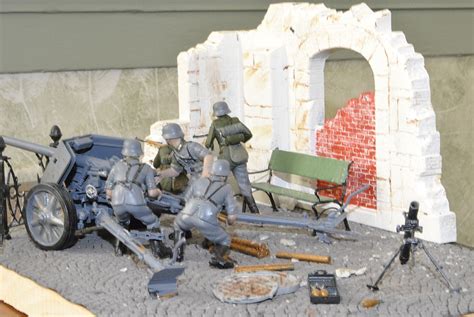 German 75mm Anti Tank Gun Plastic Model Military Diorama Kit 135