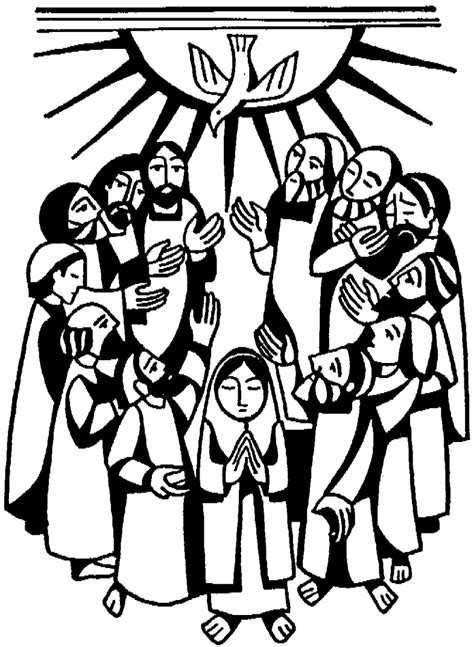 Pentecost Clip Art Black And White Apartatedemisatanas