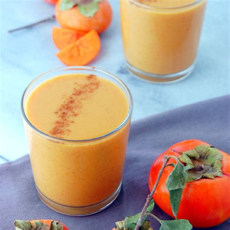 Persimmon Smoothie Easy Vegan Smoothie Recipe