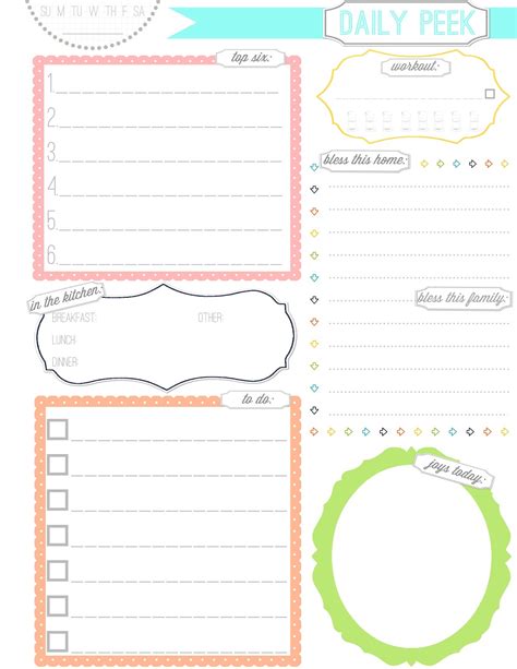 Free Cute Planner Printables Templates Printable Download