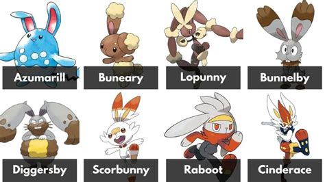 Todos Los Conejos De Pokémon 8 La Lista Definitiva