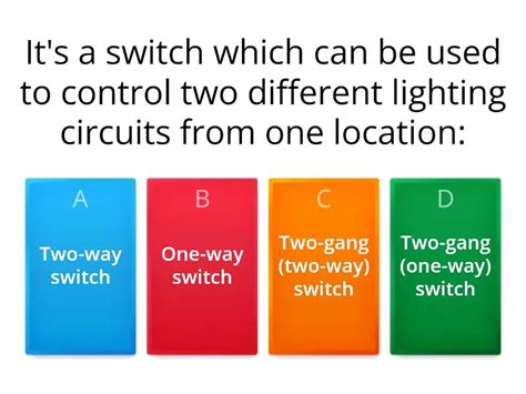 Revision Lighting Control Quiz