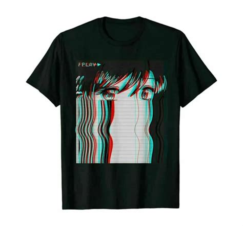 Vaporwave Aesthetic Sad Anime Girl Retro Eboy T Shirt Funny Tee T