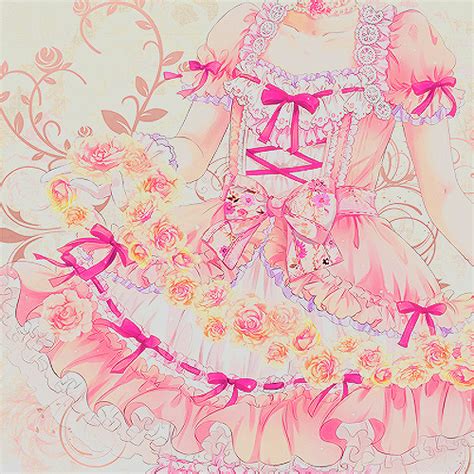 Girl Cute Anime Dress Edits Manga Pixiv Pink Solo Madoka