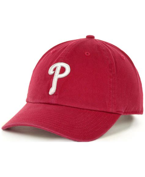 47 Brand Philadelphia Phillies Clean Up Hat In Red For Men Lyst