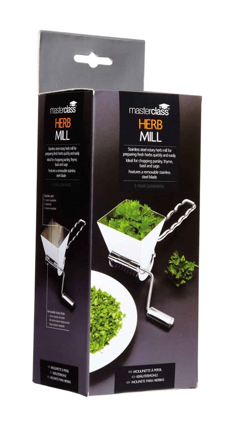 Masterclass Deluxe Stainless Steel Herb Mill Mint Cutter I