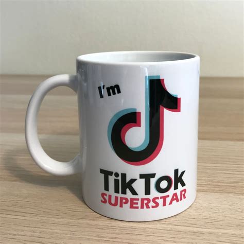 Im Tiktok Superstar Tik Tok White Ceramic Coffee Mug 11oz Etsy