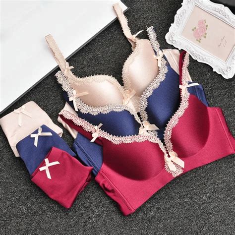 French Brand High End Silk One Piece Seamless Women Bra Set Super Sexy Wire Free Comfortable