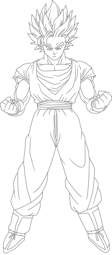 Goku Ssj2 Coloring Pages - Coloring Home