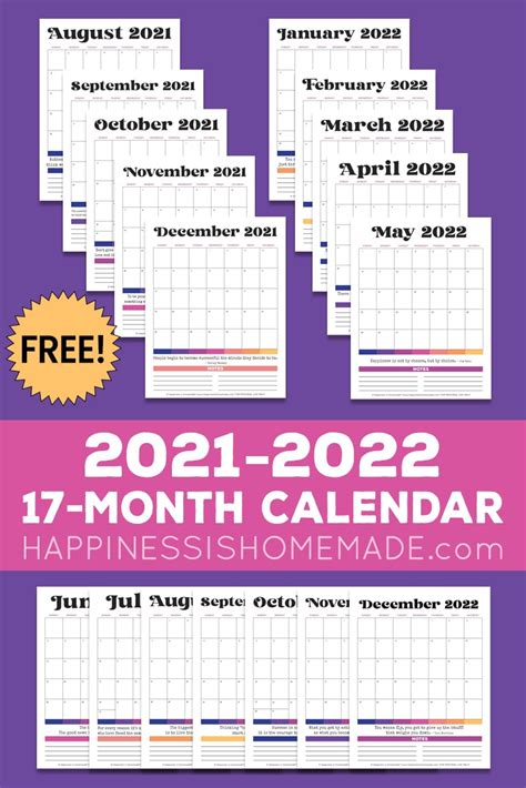 Paper 2021 2022 Simple Printable Calendar Calendars And Planners Paper