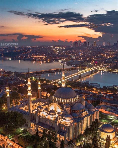 Suleymaniye Mosque Aerial View Istanbul Turkey Photo By Bildrone Tag