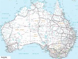 Large detailed road map of Australia with all cities | Vidiani.com ...