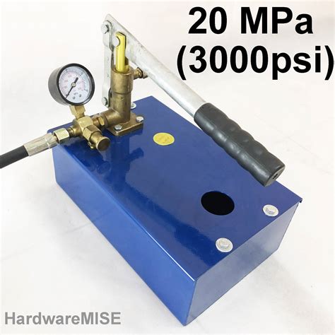 Hydraulic Pressure Test Pump 20mpa 3000psi 200kgcm3 Manual Hydraulic
