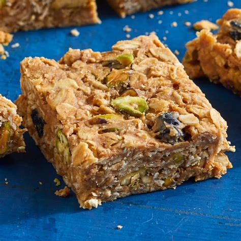 Peanut Butter Blueberry And Oat Energy Squares Recipe Eatingwell