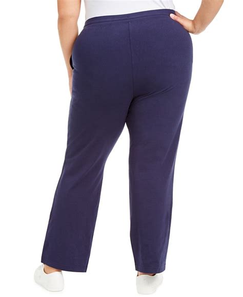 Karen Scott Plus Size Knit Drawstring Pants Created For Macys