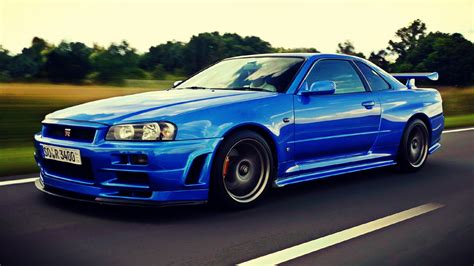 Blue Nissan Skyline R34 Wallpapers Top Free Blue Nissan Skyline R34