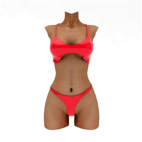Sexy Bikini Woman Bust 3d Model